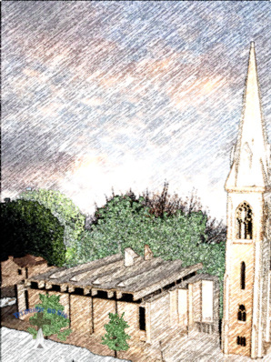Image of model of St Michael's church Dun Laoghaire.