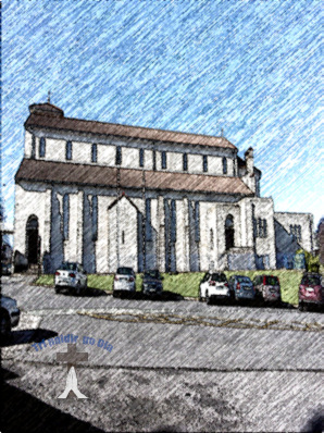 Foxrock church eastern side view from Kill Lane.
