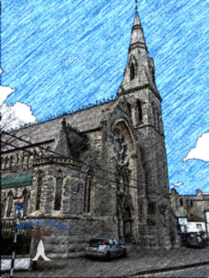 St Paticks church seen from Carrickbrennan Road.