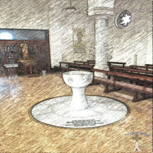 Baptismal font Shankill Dublin.