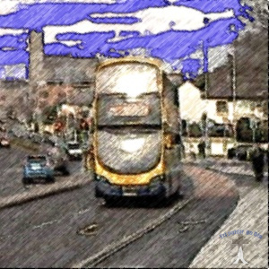 Blackrock Dublin bus on Temple Hill Blackrock.