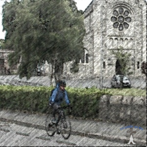 Cyclist Shankill Dublin.