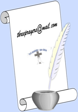 Writing on scroll parchment with feather.