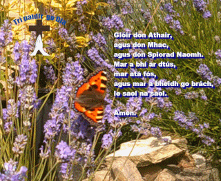 Animation of the three prayers in English and Irsih.